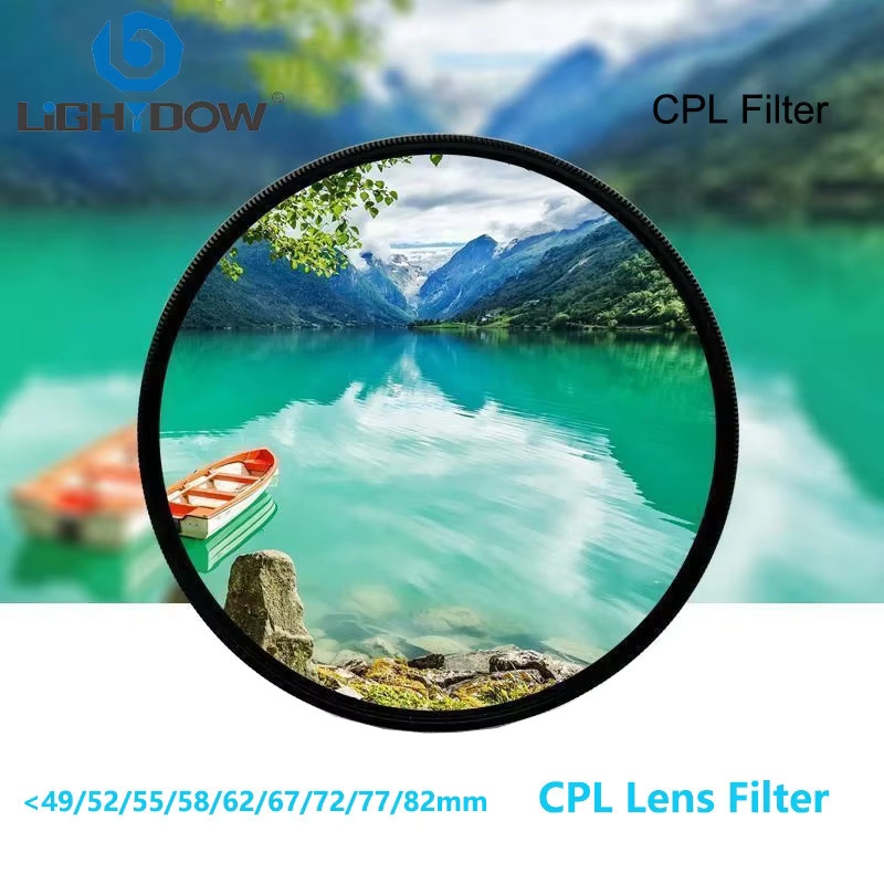 Lightdow Zirkularpolarisierender CPL-Filter in Schwarz für Nikon Canon Sony Fujifilm Olympus Kameraobjektive - Bild 2