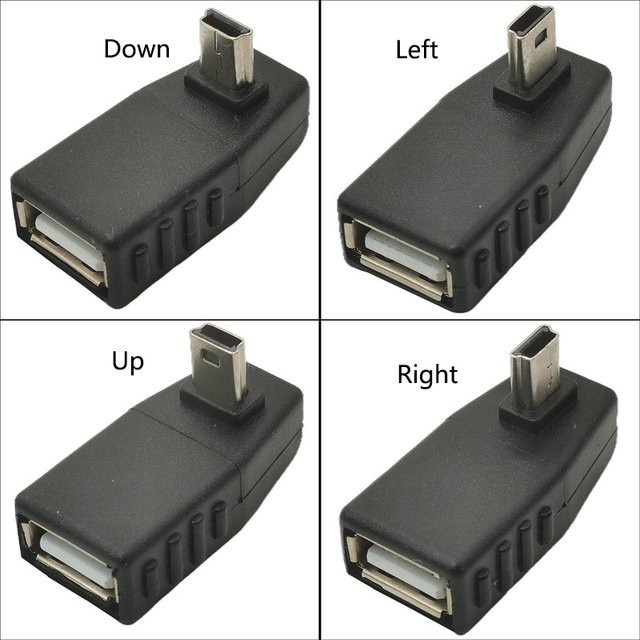 BSN Mini USB auf USB OTG Adapter in Schwarz für Datenübertragung und Synchronisation - Bild 1