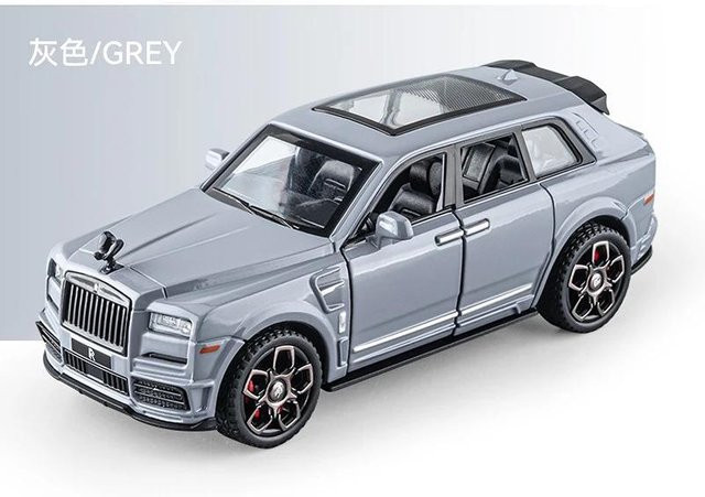 Linyi toy car Rolls Royce Cullinan Modellauto, 1:36, Metall, mit Licht und Sound, ab 14 Jahren - Bild 1