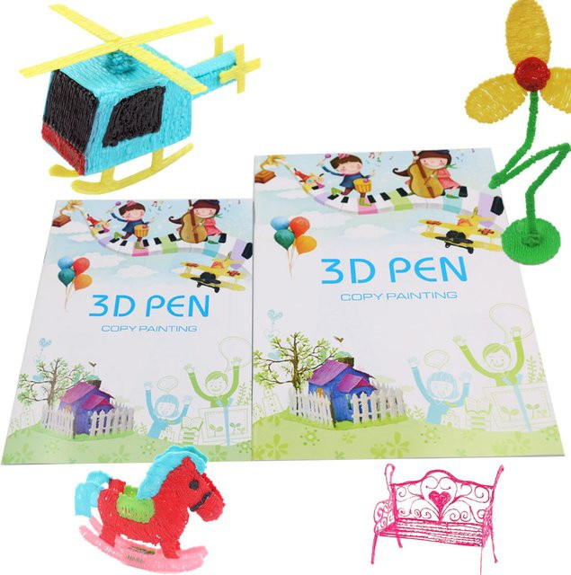 OEING 3D-Zeichenstift Set mit transparentem Zeichenbrett und Mustern in Mehrfarbig für Kinder - Bild 1
