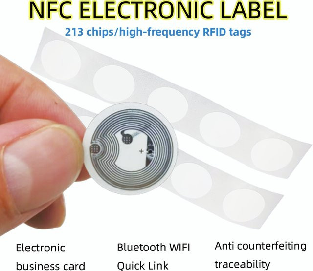 10 Stück NFC Tags NFC213 Etiketten 13,56 MHz Aufkleber von Guang Hongrun für Huawei Share und iOS13 Automatisierung - Bild 1