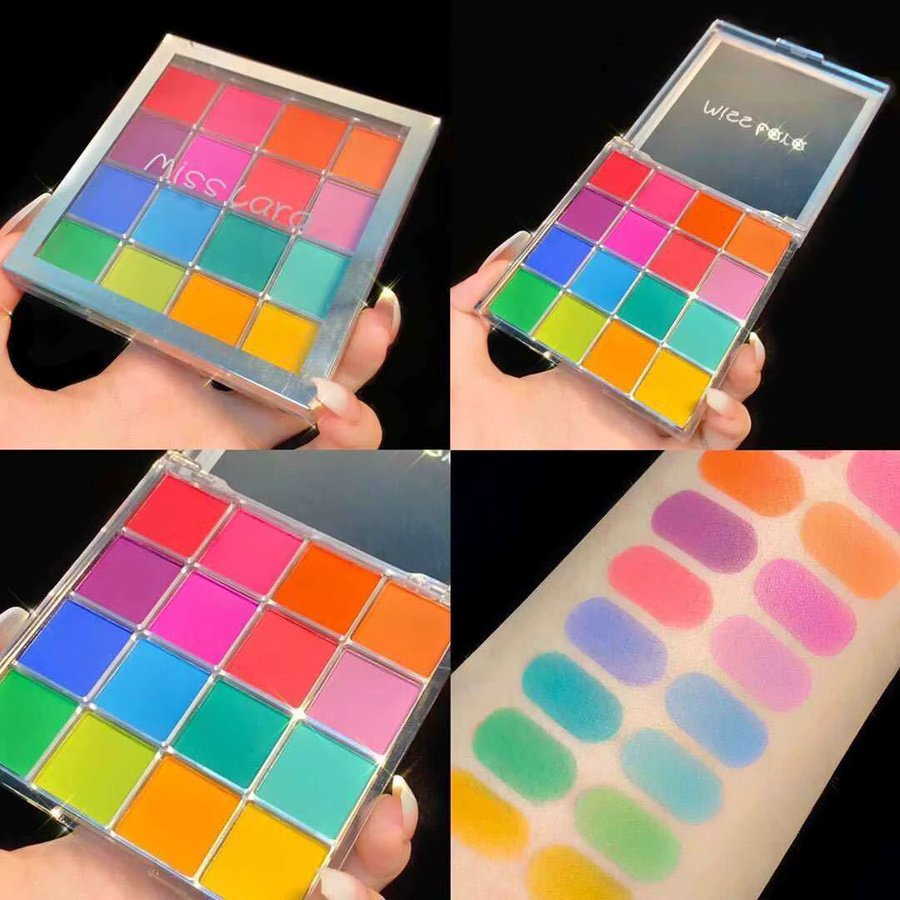 MingLee Nail Art Rubbing Powder Palette, 16 Farben, Matt - Bild 3