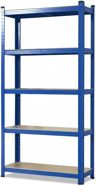 karatcommercial Schwerlastregal Grizzly Blau B/T/H: 90 x 60 x 180 cm - Bild 1