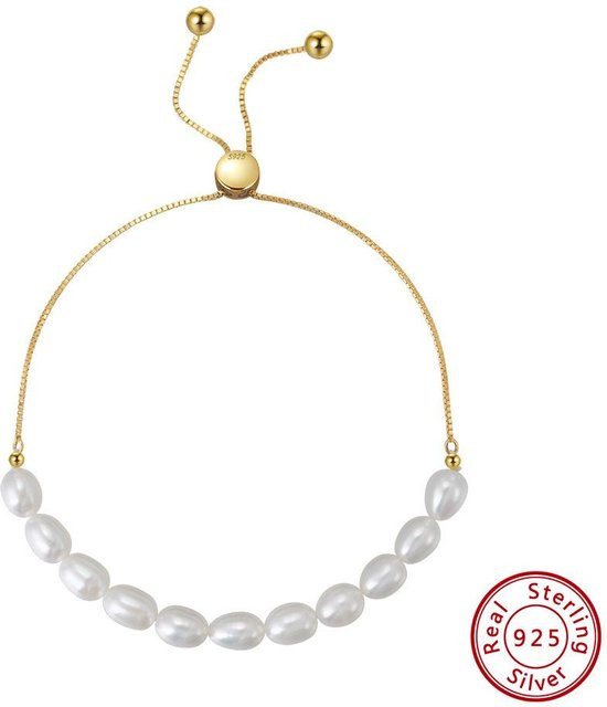 Armband 925 Silber, Perle, Damen - Bild 1