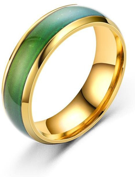 YULIN Ring Edelstahl, Gold, Unisex - Bild 1