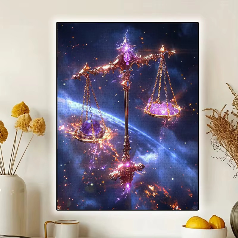AZNM Waage-Sternzeichen Puzzle, 1.000 Teile, Weltraum - Bild 5
