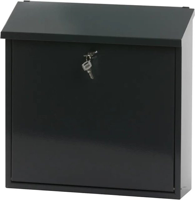 PROREGAL Wandbriefkasten Malagan mit Zylinderschloss in Anthrazit, H x B x T: 37 x 37 x 11,5 cm - Bild 1