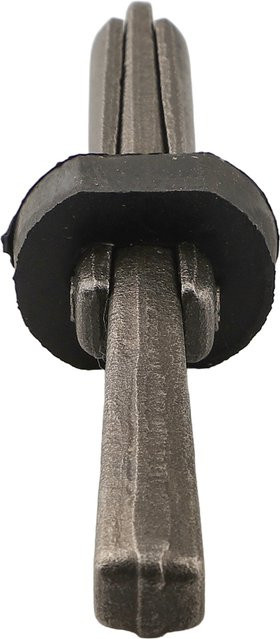 DAZZLEEX Stein-Spaltkeil für Beton und Gestein, Schwarz, B: 12,5 cm, H: 12 cm - Bild 1