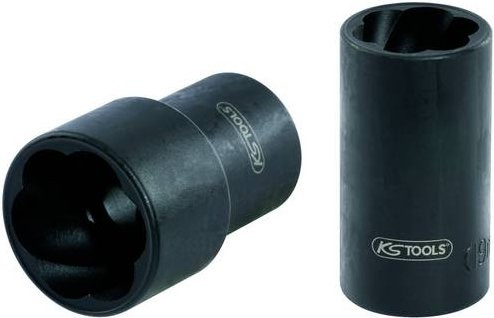 KS Tools 1/2 Zoll Spiral-Profil-Kraft-Stecknuss 21mm aus Chrom-Molybdänstahl in Schwarz - Bild 1
