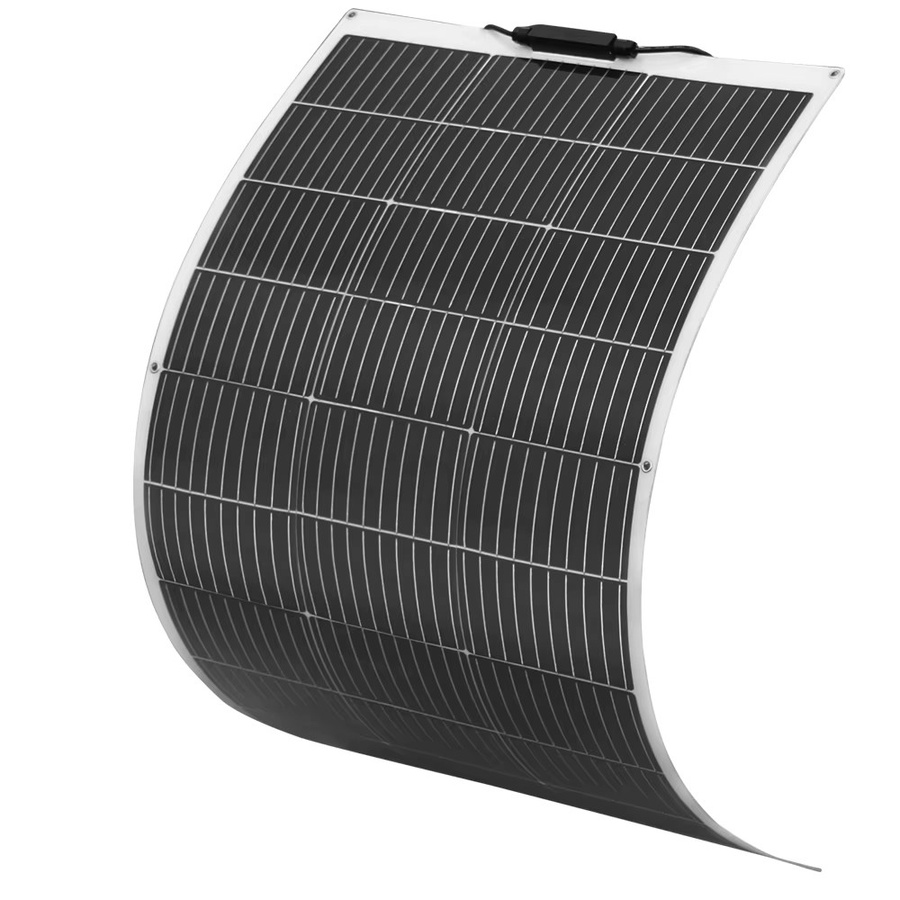 BOGUANG Monokristallines Solarmodul 100 Watt, 12 Volt Solarpanel in Schwarz für Wohnmobil, Marine und Boot - Bild 2