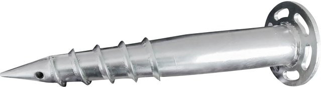 Pergart Erdanker Fundamentverankerung aus Aluminium in Silber, 50 cm, 2 Stück - Bild 1