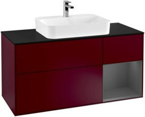V&B Waschtischunterschrank Finion in Anthrazit, Breite: 120 cm, Tiefe: 50,1 cm, Höhe: 50,1 cm - Bild 1