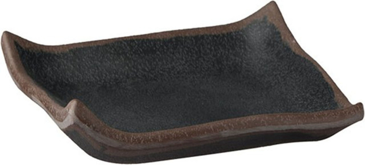 APS Tablett Marone Schwarz Quadratisch B: 14,5 cm, T: 14,5 cm, H: 2 cm - Bild 1