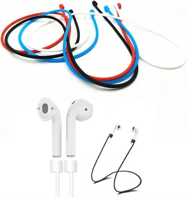 Magnetisches Silikon-Nackenband für Apple AirPods als Antiverlust-Kopfhörerband in Pink oder Multicolour - Bild 1