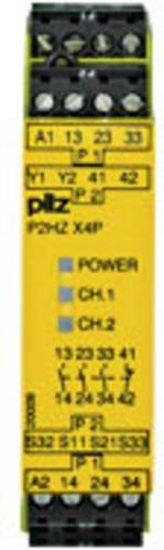 PILZ Sicherheitsschaltgerät P2HZ X4P 24VDC 3n/o 1n/c Gelb B/H/T: 22,5 x 94 x 9,4 cm - Bild 1
