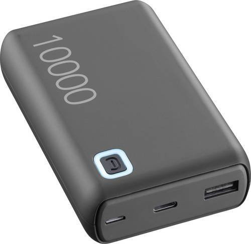 Cellularline Powerbank ESSENCE Turbo 10000 mAh Schwarz mit Micro USB, USB-A und USB-C - Bild 1