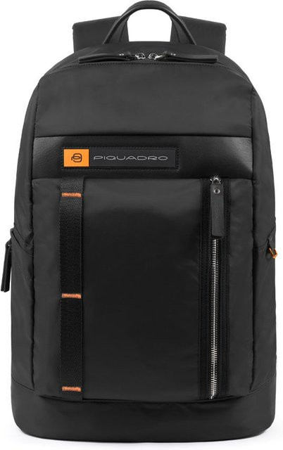 Piquadro PQ-Bios Laptoprucksack für 15,6 Zoll mit Flaschen- und Schirmtasche in Schwarz - Bild 1