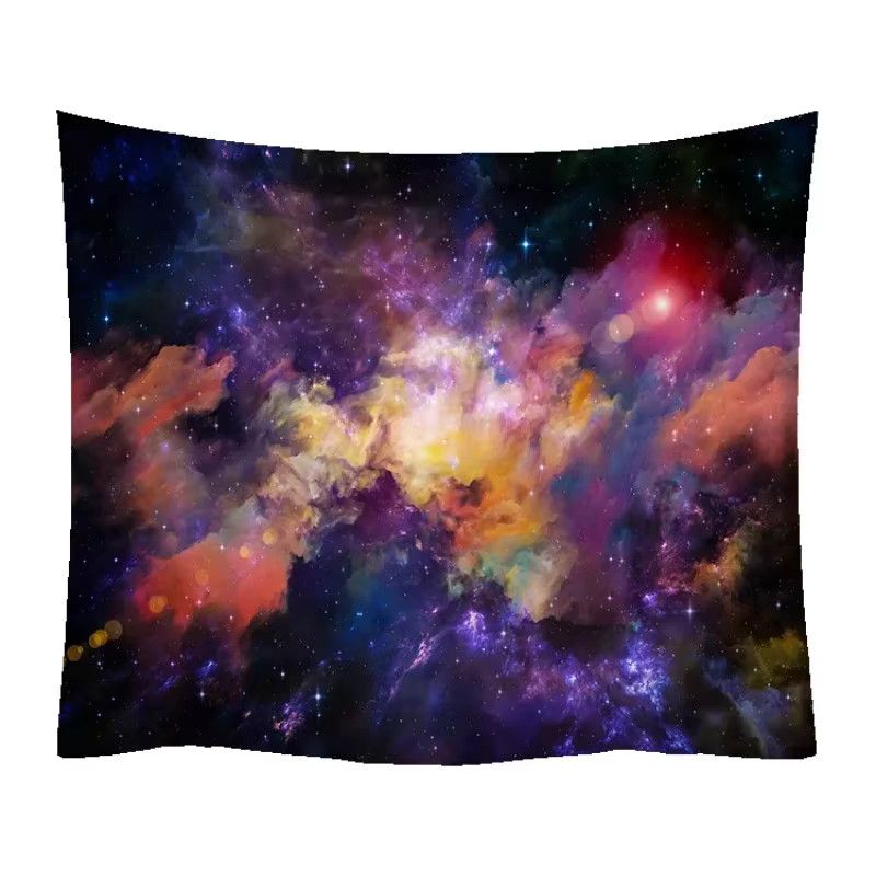 MINIDEAL Wandteppich Heller Nebel aus Polyester, Wandbehang Multicolor, B: 150 cm, H: 100 cm - Bild 3