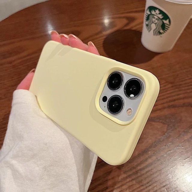 YULIN Silikon Handyhülle für iPhone 11 bis iPhone 16 Pro Max Plus, stoßfest und weich, Titan Grau - Bild 1