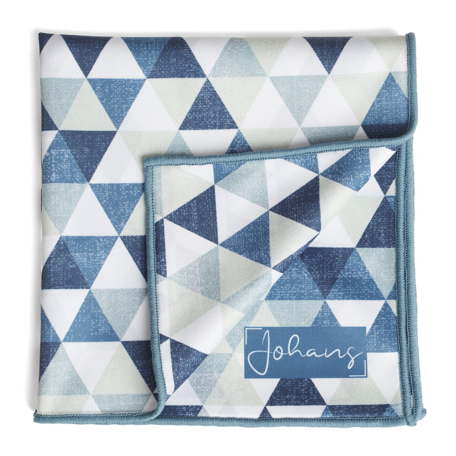Johans Brillenputztuch Retro Blue Multicolour B/T/H: 30 x 30 x 30 cm - Bild 1