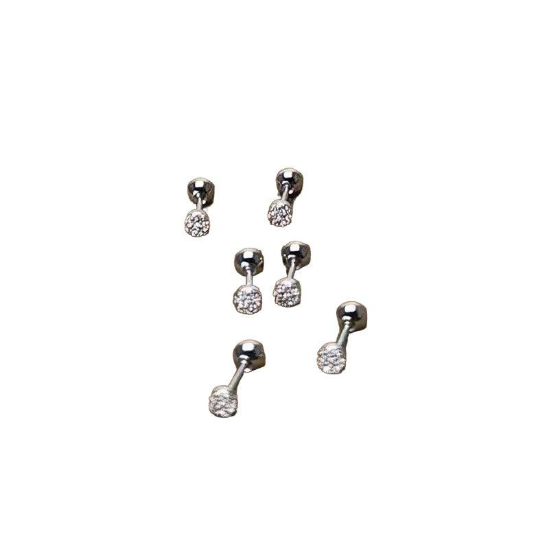 Ohrknorpelstecker 925 Silber, Mikro-Pavé, Damen - Bild 2