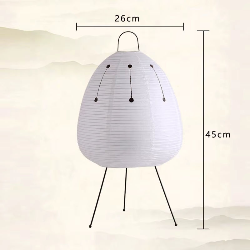 Claeted LED Moderne Tischlampe aus weißem Xuan Papier für Wohnzimmer, Schlafzimmer und Hotel - Bild 3