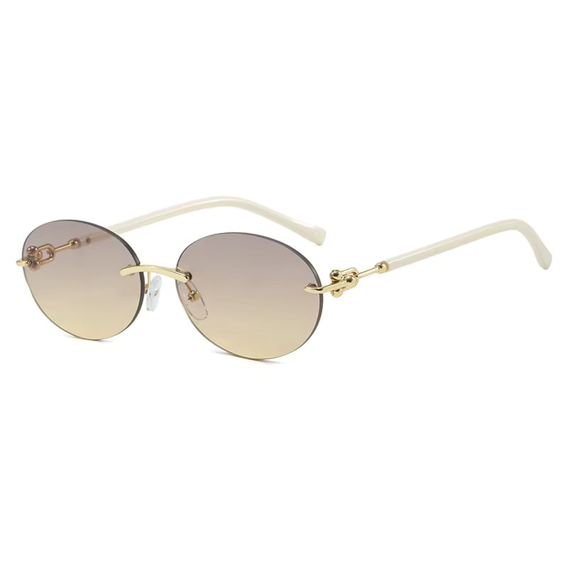 Salutami Sonnenbrille, randlos, rund, Metall, Damen - Bild 3