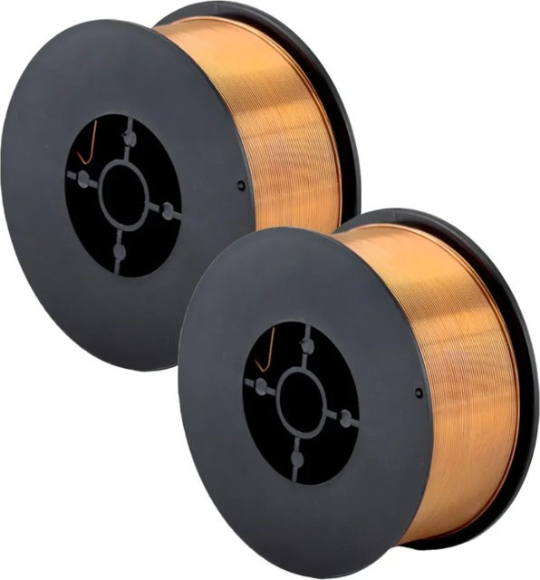STAHLWERK MIG/MAG Schweißdraht Stahl SG2 ER70S-6 Ø 0,8 mm, 2er Set mit je 1 kg Drahtrolle - Bild 1