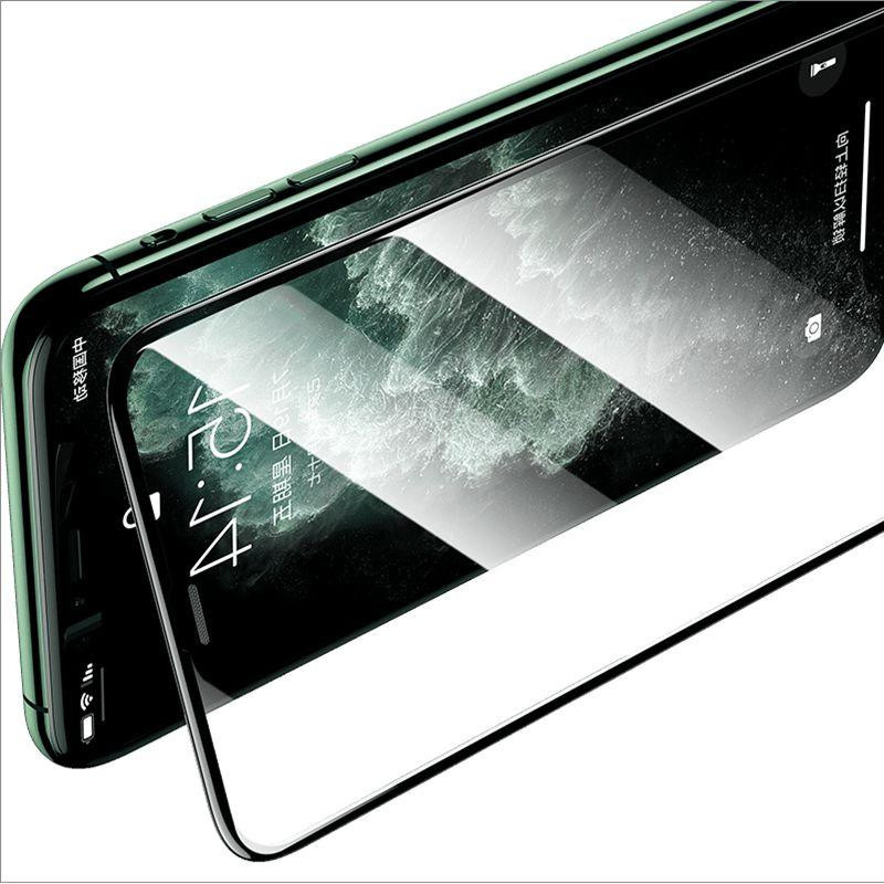 Lcopody Displayschutzfolie aus gehärtetem Glas für iPhone Modelle, transparent - Bild 3
