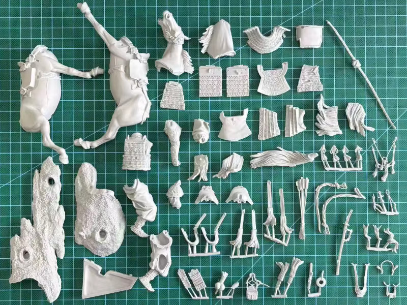JIJIE Ritter, Modellbausatz, antiker Krieger, Maßstab 1:20, 90 mm, unmontiert, unbemalt - Bild 2