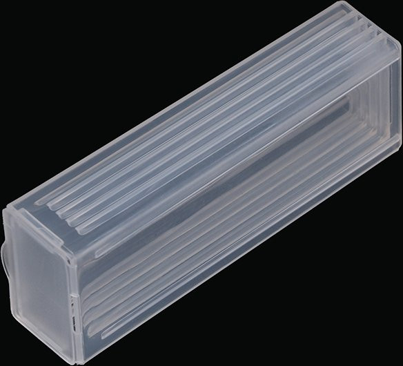Transparente Aufbewahrungsbox aus Kunststoff für 5 Mikroskop-Objektträger - Bild 1
