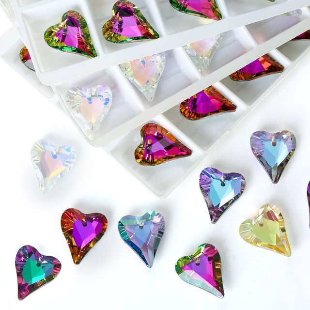 QIAO Wild Heart Anhänger, Kristall, Glas, Bunt, Unisex - Bild 1