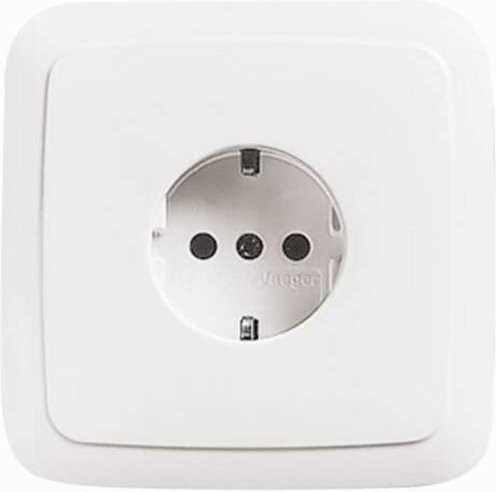 ABB Schutzkontakt-Steckdose IP20 in Weiß (RAL 9010) - Bild 1