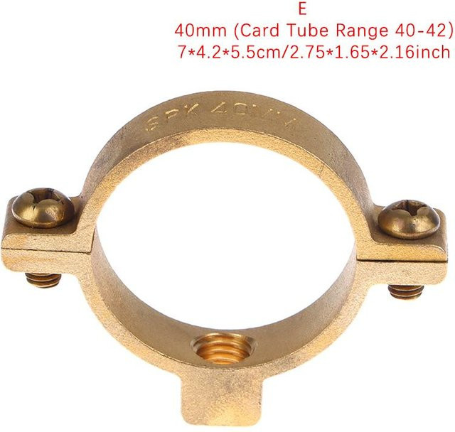 High Spirits Messing Rohrklammer M10 Halterung für Außendurchmesser 40 mm in Gold/Gelb - Bild 1