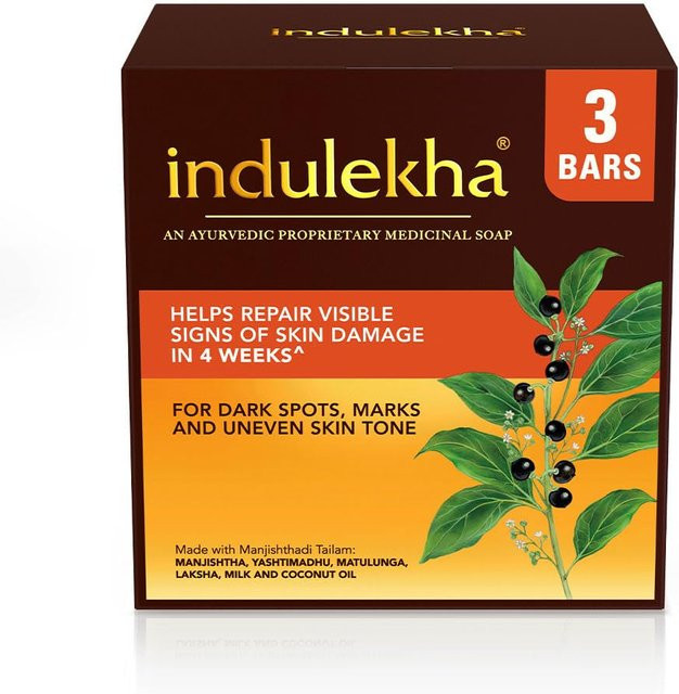Indulekha Ayurvedische Seife, 3 x 100g, Unisex - Bild 1