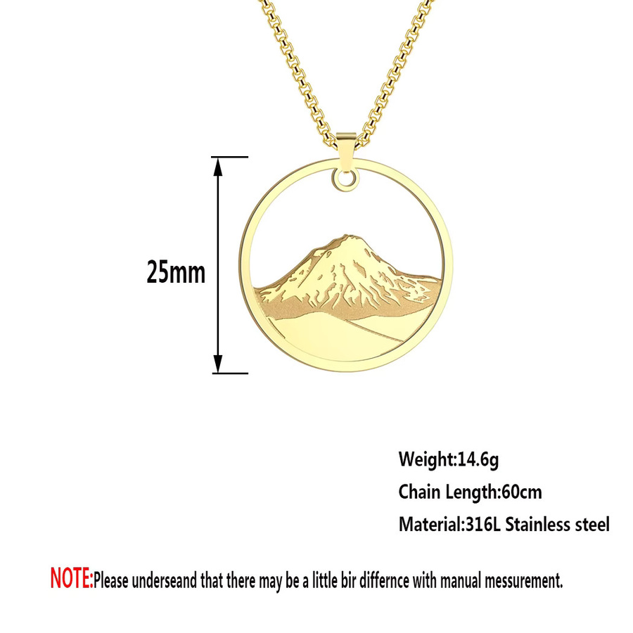 Kinitial Halskette mit Anhänger, Edelstahl, Gold, Unisex - Bild 2
