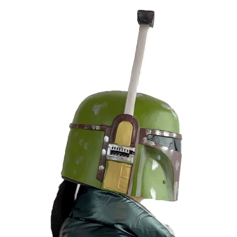 Star Wars Helm Meister Yoda Maske Mandalorianer Helm Boba Fett Latex Kapuze - Bild 2