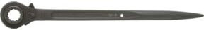 KS Tools Gerüstbauschlüssel aus Chrom-Vanadium, umschaltbar, Ring, grau, 24 x 27 mm - Bild 1