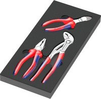 Wera Zangen-Set 1, 3-teilig mit KNIPEX Schaumstoffeinlage 9780 - Bild 1