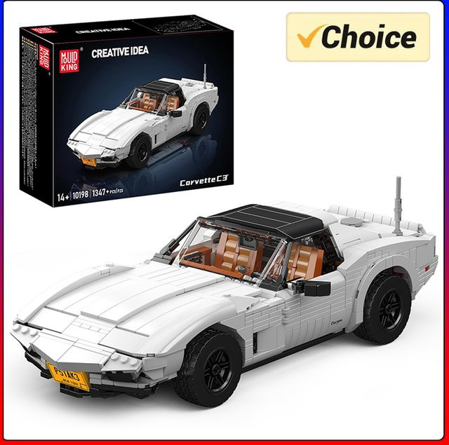 Mould King 10198 Der C3 Sport Rennwagen Baustein Set in Weiß - Bild 1
