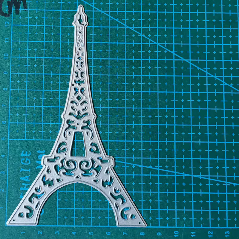Eisenturm Metall Schneidwerkzeug für Scrapbooking und Bastelarbeiten in Silber - Bild 2
