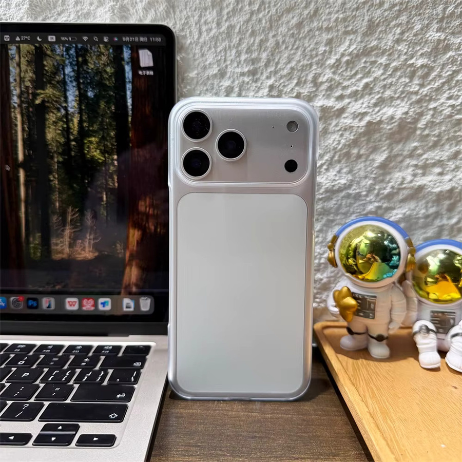 YX Ultradünne matte Handyhülle aus hartem PC für iPhone 17 Pro Max, 16, 15, 14, 13, 12, 11 und 16E in Transparent - Bild 5