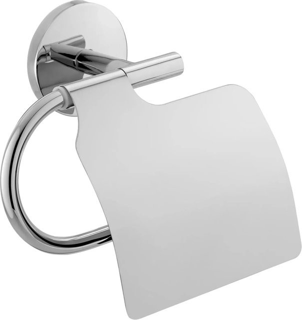 CMI Toilettenpapierhalter S 300 mit Deckel in Chrom Glänzend inklusive Befestigungsmaterial - Bild 1