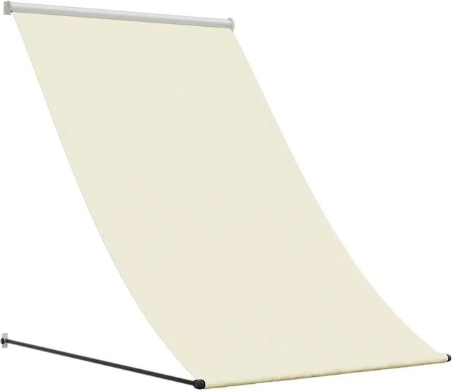 vidaXL Einziehbare Marke in Creme aus Polyester und Stahl, B: 100 cm, T: 150 cm - Bild 1
