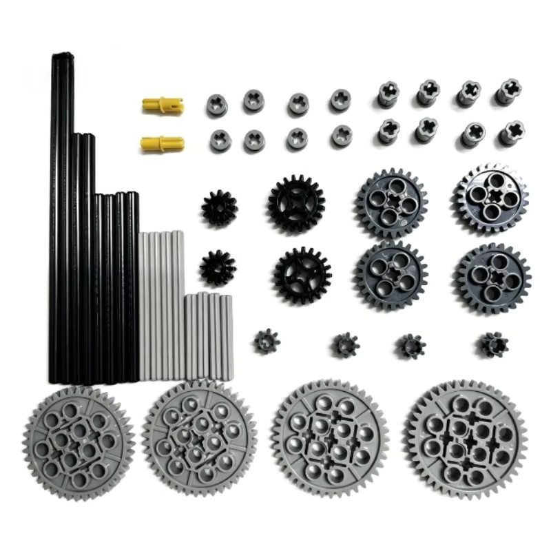 Mitty MOC Technik Bausteine Komponenten Zahnrad-Kreuzwelle, Zubehör - Bild 2