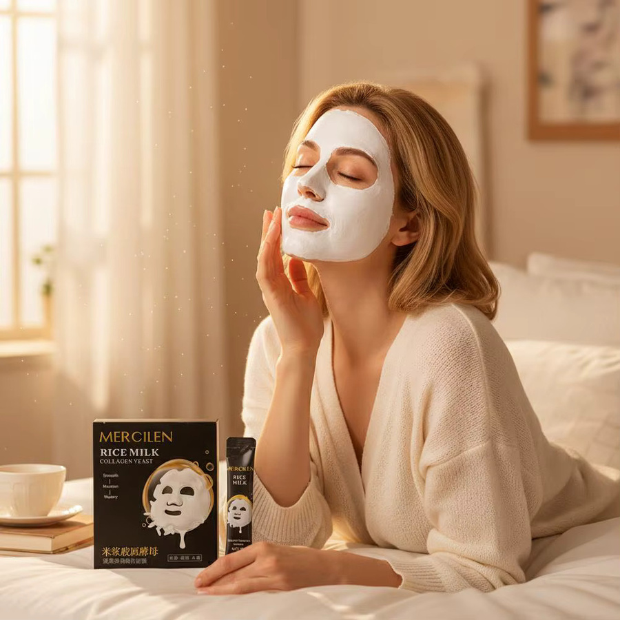 Mercilen Reismilch-Kollagen-Maske, abziehbare Gesichtsmaske - Bild 5