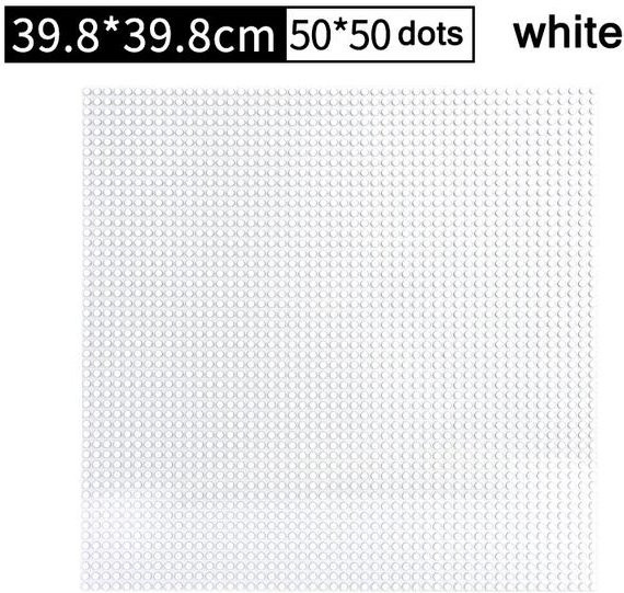 Wucifang Bags Grundplatten Bausteine, Weiß, 32x32 32x16 Punkte - Bild 1