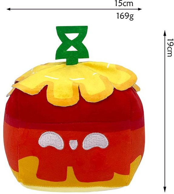 Yiran Health & Beauty Blox Fruits Teufelsfrucht Leopardenmuster Plüschtier, 15cm - Bild 1