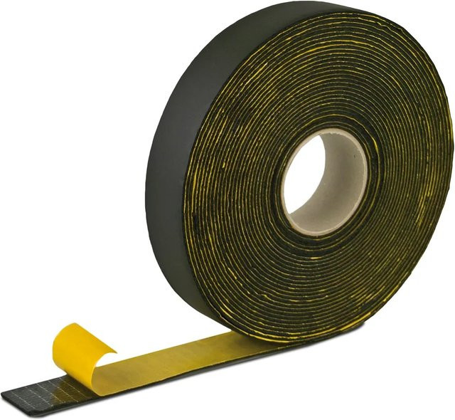 GOEBEL Kautschuk-Tapeband selbstklebend schwarz B: 50,0 mm, H: 3,0 mm, L: 15 m - Bild 1