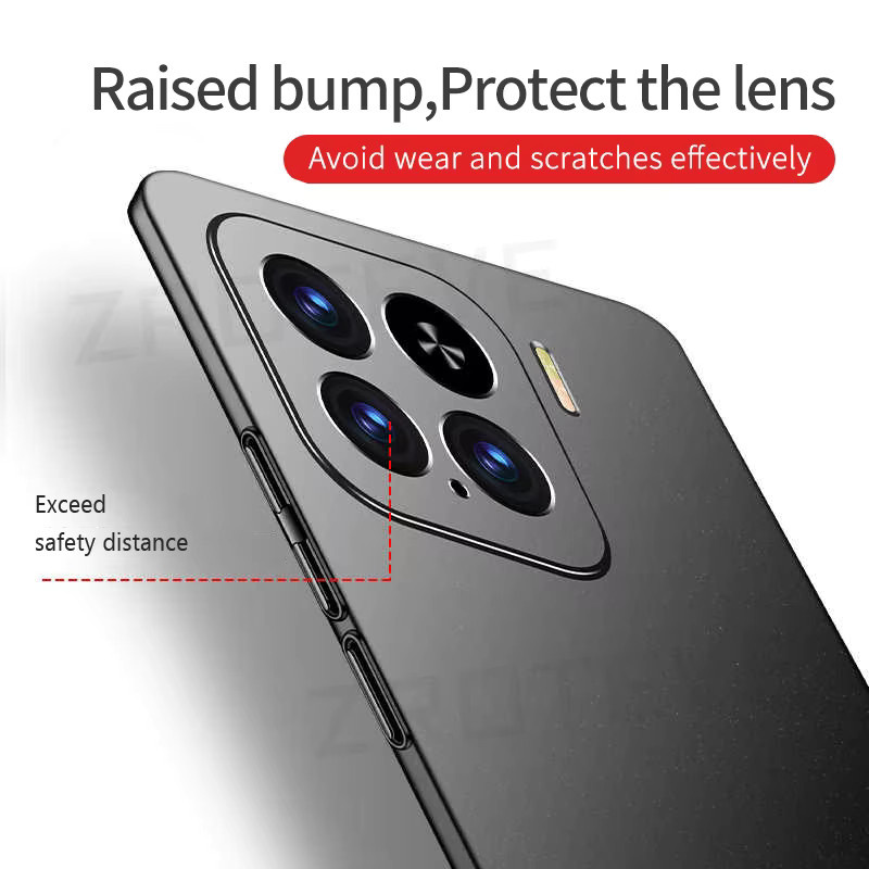 ZROTEVE Schutzhülle für Xiaomi 15T Pro, schlanke matte Handyhülle aus hartem PC in Schwarz - Bild 4